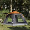 vidaXL Tenda Istantanea Grigio e arancione 205 x 205 x 143 cm Acciaio