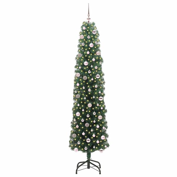 vidaXL Albero di Natale artificiale con 300 LED Verde 240 cm