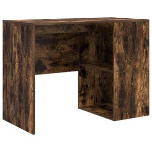 vidaXL Scrivania Rovere fum&eacute; Legno ingegnerizzato 102 x 50 x 75 cm