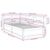 vidaXL Letto con Libreria senza Materasso 75x190 cm in Legno Pino