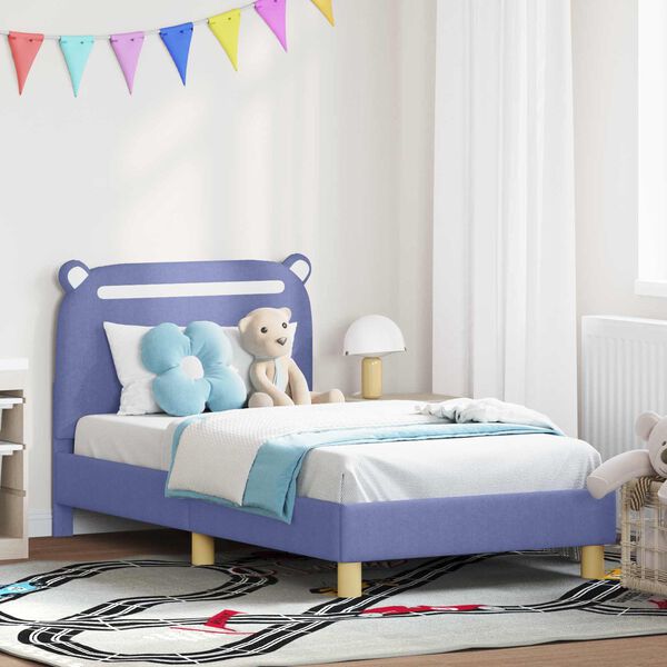 vidaXL Struttura letto bambini con testata Blu jeans 80 x 160 cm