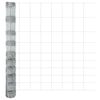 vidaXL Recinzione da campo Argento 50 x 1,2 m Acciaio zincato