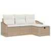 vidaXL Set di divani 4 pz polyrattan