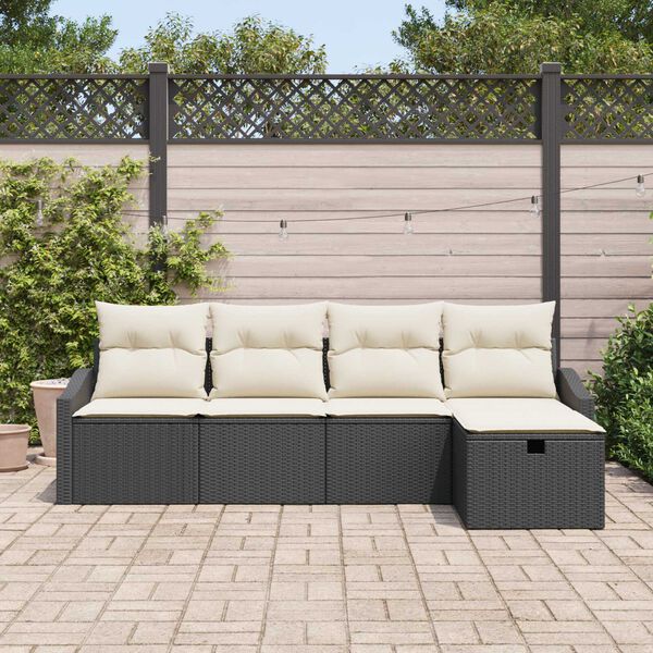 vidaXL Set di divani con cuscino 6 pcs polyrattan
