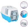 vidaXL Trasportino per Animali Bianco e Blu 48x31,5x33cm Polipropilene