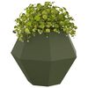 vidaXL Fioriera 2 pcs Verde oliva 75 x 75 x 60 cm Acciaio
