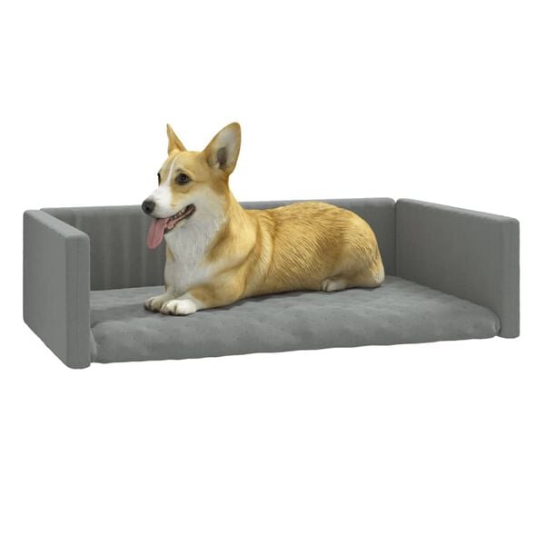 vidaXL Copri Bagagliaio Auto Cani Grigio Chiaro 110x70 cm Effetto Lino