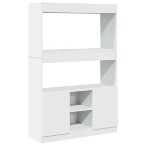 vidaXL Credenza Bianca 92x33x140 cm in Truciolato