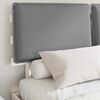 vidaXL Letto con Testiera Rivestita Grigio chiaro 135 x 190 cm