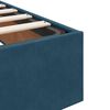 vidaXL Pouf Letto con Materasso Blu Scuro 120x190 cm Velluto