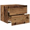 vidaXL Armadio da Notte 2 pcs Legno vecchio 50 x 39 x 41 cm