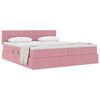 vidaXL Letto con Contenitore con materasso Rosa 100 x 200 cm