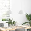 vidaXL Lampada a Sospensione 2 pz Regolabile E27 Bianco Ø 30cm Metallo