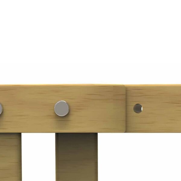 Noma Cancello di Sicurezza Estensibile 63,5-106cm Legno Naturale 93729