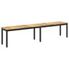 vidaXL Panchina da giardino 201 x 35 x 45 cm Legno di Acacia Massello