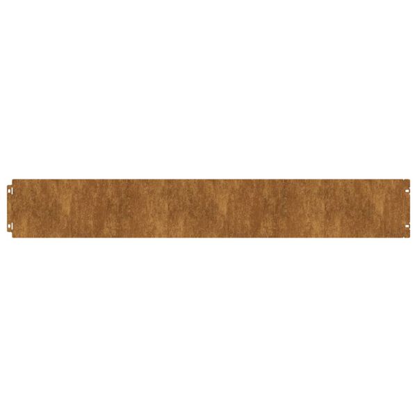 vidaXL Bordure per Prato 50 pz 15x103 cm Flessibili in Acciaio Corten