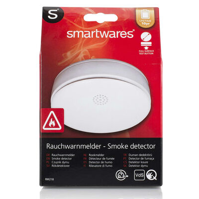 Smartwares Rilevatori di Fumo 3 pz 10,6x10,6x3,6 cm Bianchi