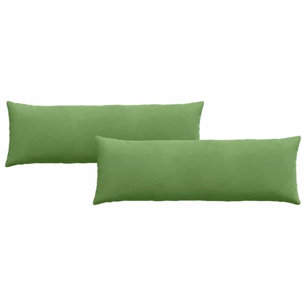 vidaXL Cuscini da Divano 2 pcs Verde chiaro 120 x 40 cm