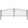 vidaXL Cancello Doppio WOERDEN 400 x 174,5 cm Acciaio Bloccabile