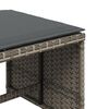 vidaXL Sgabelli Giardino con Cuscini 4pz Grigi 41x41x36cm Polyrattan