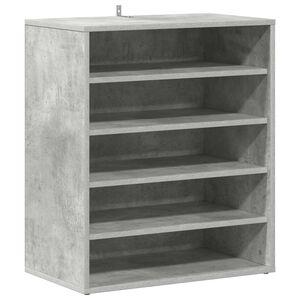 vidaXL Armadi per scarpe 60 x 35 x 70 cm Grigio Cemento