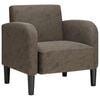 vidaXL Divano Sedia con Braccioli Grigio Scuro 54 cm in Similpelle