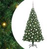 vidaXL Albero di Natale artificiale con 300 LED Verde 180 cm
