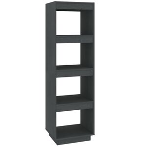 vidaXL Libreria/Divisorio Grigio 40x35x135 cm in Massello di Pino
