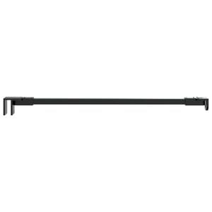 vidaXL Barra stabilizzatrice doccia 47,5 cm per vetro 68/ mm Nero