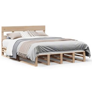 vidaXL Letto senza Materasso 120x190 cm in Legno Massello di Pino