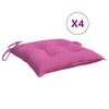 vidaXL Cuscini per Sedia 4 pz Rosa 50x50x7 cm in Tessuto Oxford