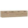 vidaXL Mobili Parete 2 pz Rovere Sonoma 60x36,5x35cm Legno Multistrato