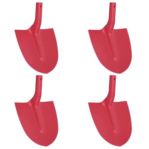 vidaXL Testa di Pala 4 pcs Rosso 39,5 x 27,5 cm