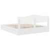 vidaXL Letto con Contenitore Bianco 180 x 200 cm Legno multistrato