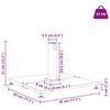 vidaXL Base per ombrellone Nero 45 x 45 x 31 cm