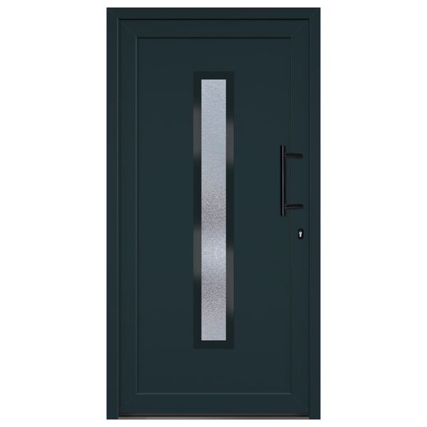 vidaXL Porta Ingresso Antracite 108x208 cm in PVC