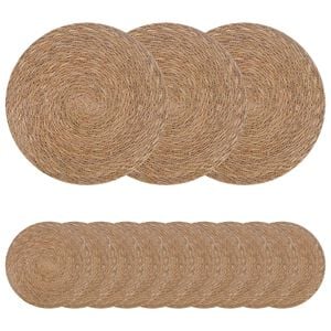 vidaXL Tovagliette in erba di mare 50 pz Naturale 100% Erba marina