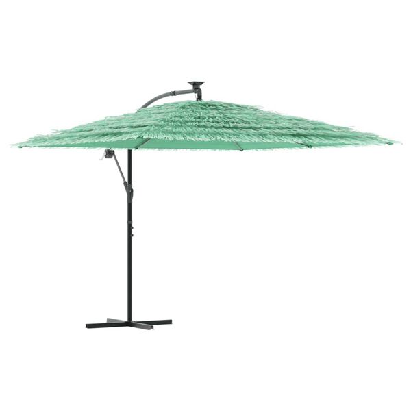 vidaXL Ombrellone Giardino con Palo in Acciaio Verde 290x290x238 cm