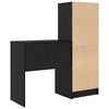 vidaXL Scrivania con cassetto 2 pcs Rovere Nero