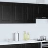 vidaXL Mobile da cucina con porta Kalmar Rovere Nero 80 x 31 x 60 cm