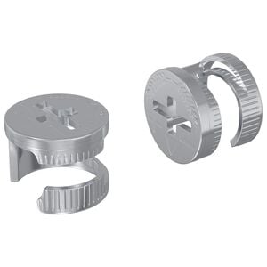vidaXL Dadi con bloccaggio a cam 2 pz Argento 12 x 10 mm Metallo