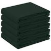 vidaXL Tovaglia da Tavolo 5 pz Verde Scuro 140 x 180 cm Poliestere