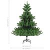 vidaXL Albero di Natale Artificiale Abete Nordmann Verde 120 cm
