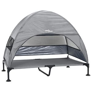 vidaXL Letto per Cani Elevato Grigio chiaro 127 x 81 x 108 cm