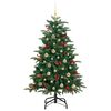 vidaXL Albero di Natale artificiale con 150 LED Verde 150 cm
