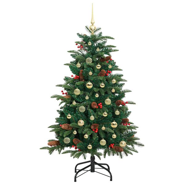 vidaXL Albero di Natale artificiale con 150 LED Verde 150 cm
