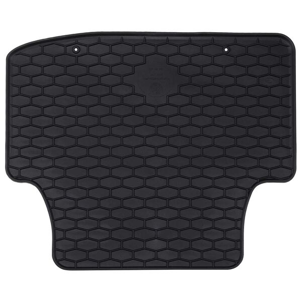 vidaXL Tappetino per Auto 4 pcs Nero Gomma