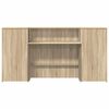 vidaXL Banco Reception Rovere Sonoma 200x50x103,5 cm Legno Multistrato