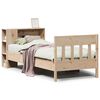vidaXL Giroletto con Libreria senza Materasso 75x190 cm in Legno Pino
