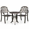 vidaXL Set da Bistrot 3 pz in Alluminio Pressofuso Bronzo